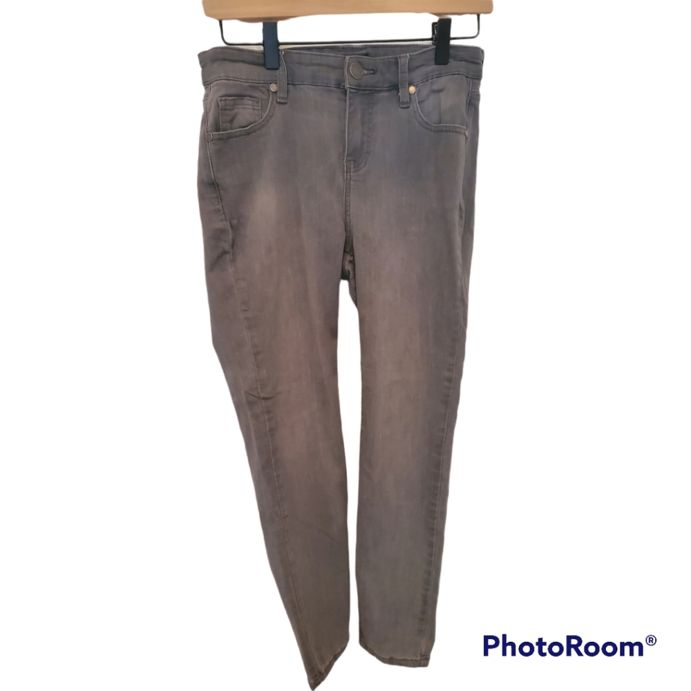 Buffalo David Britton Capri Jeans Aubrey Mid-Rise Super Soft, Gray 6/28
